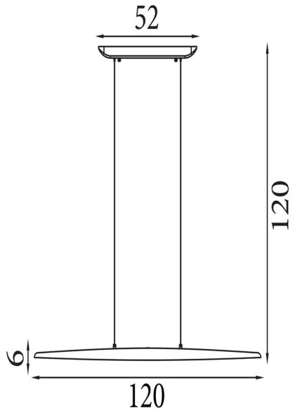 Searchlight 31501NA - Dimmelhető LED kábeles csillár KENZIE LED/29W/230V 2700/3000/4000K
