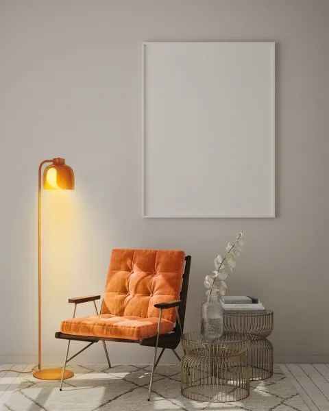 Osram - Állólámpa DECOR COROLLE 1xE27/15W/230V narancssárga