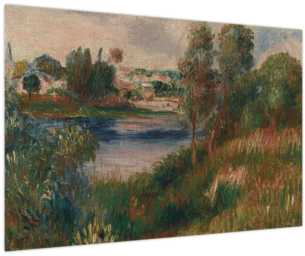 Kép - Auguste Renoir, Landscape at Vetheuil, reprodukciók (90x60 cm)