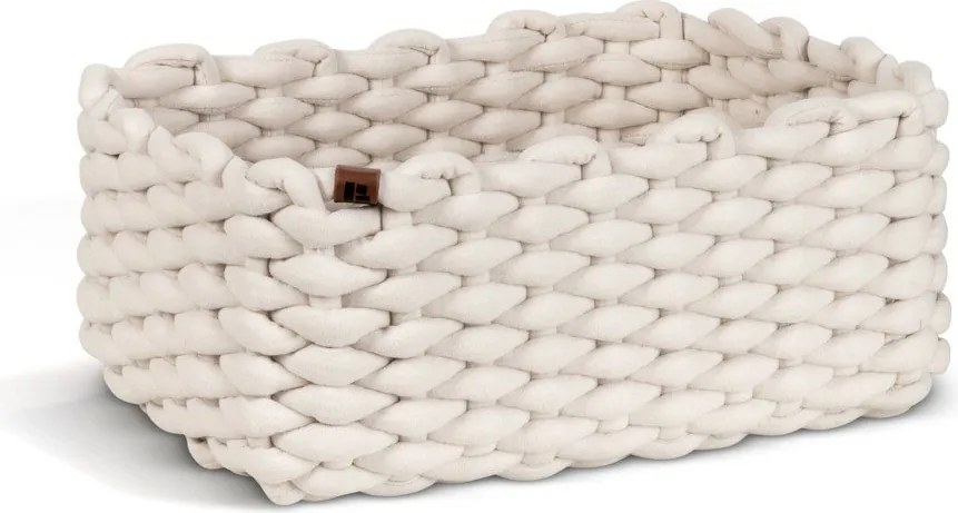 Textil tárolókosár 35x25x14 cm Peach Skin M – Bigso