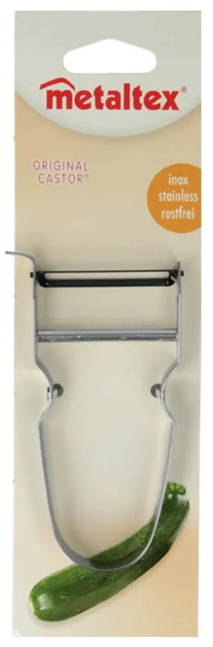 Rozsdamentes acél hámozó, hossz 11 cm - Metaltex