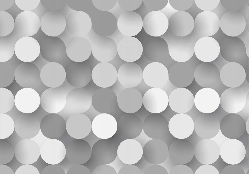 Fotótapéta Dekoratív Fali Tapéta Képekkel Szürke körök 312x219