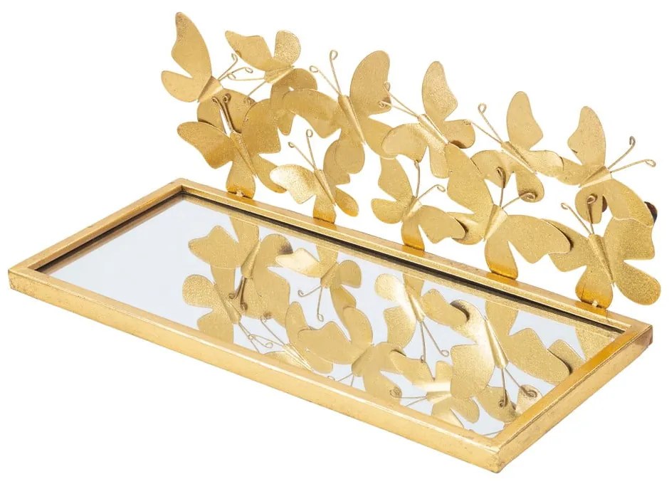 Aranyszínű éjjeliszekrény Butterfly – Mauro Ferretti