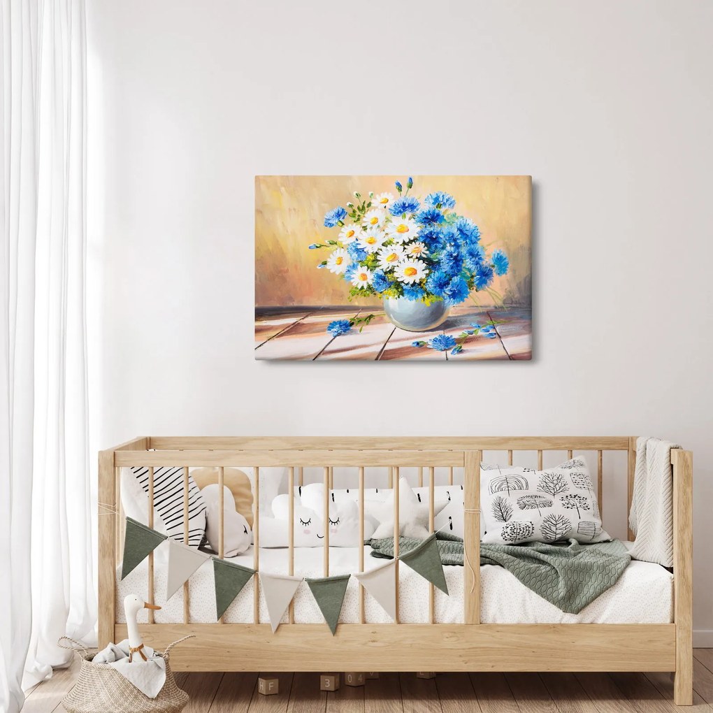Festett kép egy váza virágról (90x60 cm)