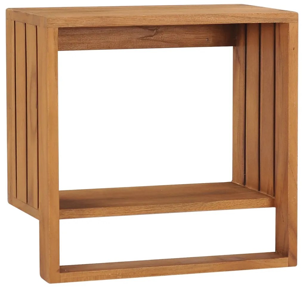 tömör tíkfa falra szerelhető törölközőtartó 35 x 20 x 35 cm