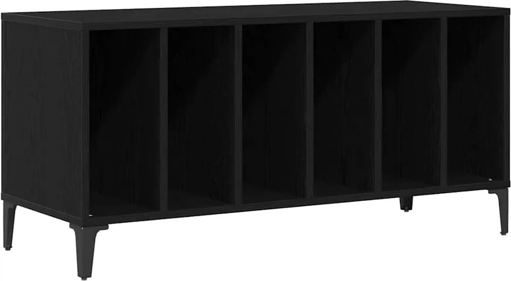 vidaXL Hanglemez szekrény Fekete tölgy 100 x 38 x 48 cm Faanyag