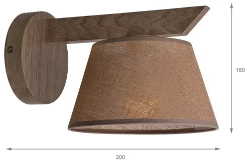 Brilagi - LED fali lámpa ANTHONY 1xE14/40W/230V dióbarna/cseresznye