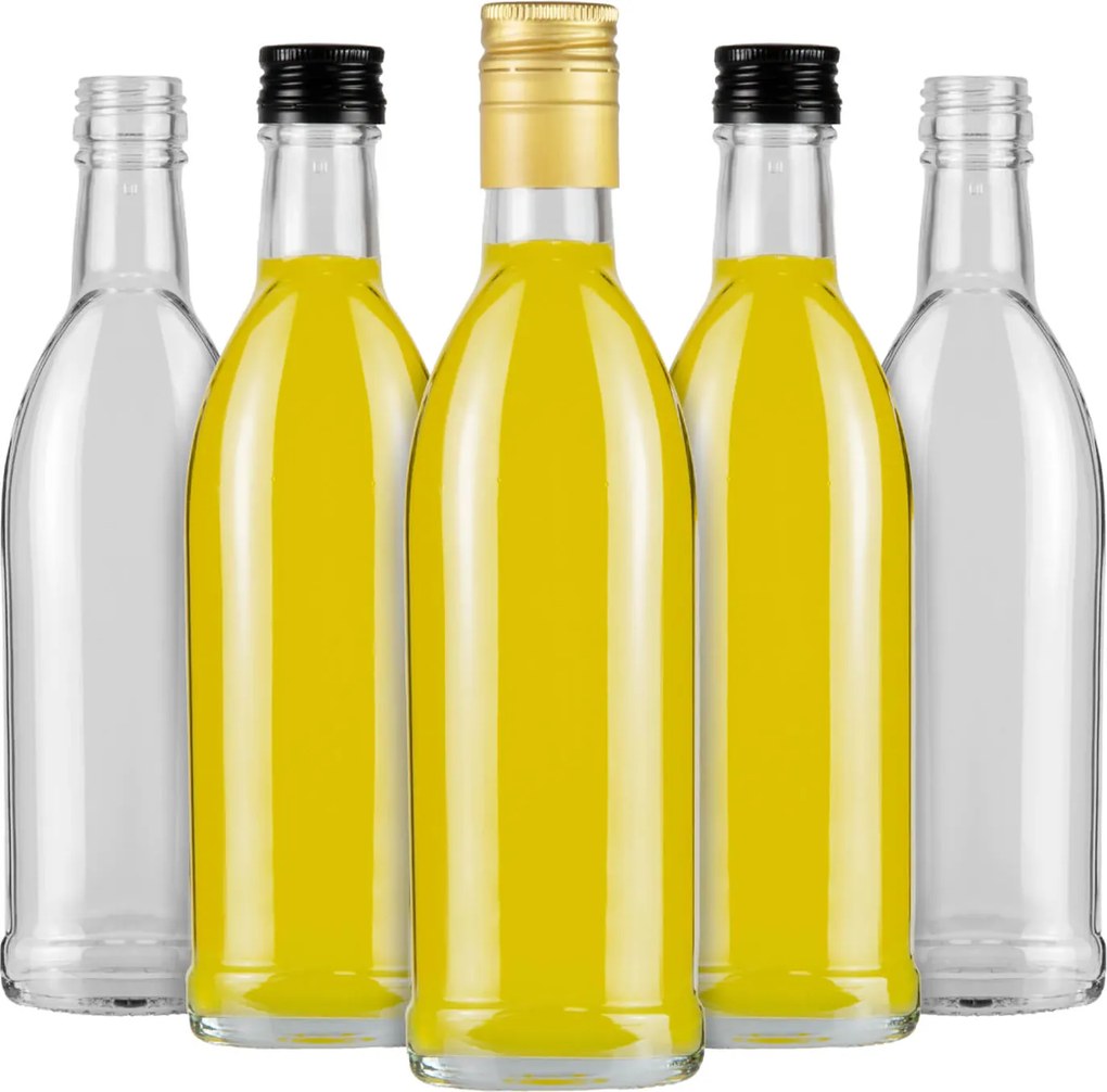 5x Szikra Üvegpalackok 250 ml Alkoholos Palack Gyümölcslé Bor Tinktúra Készlet