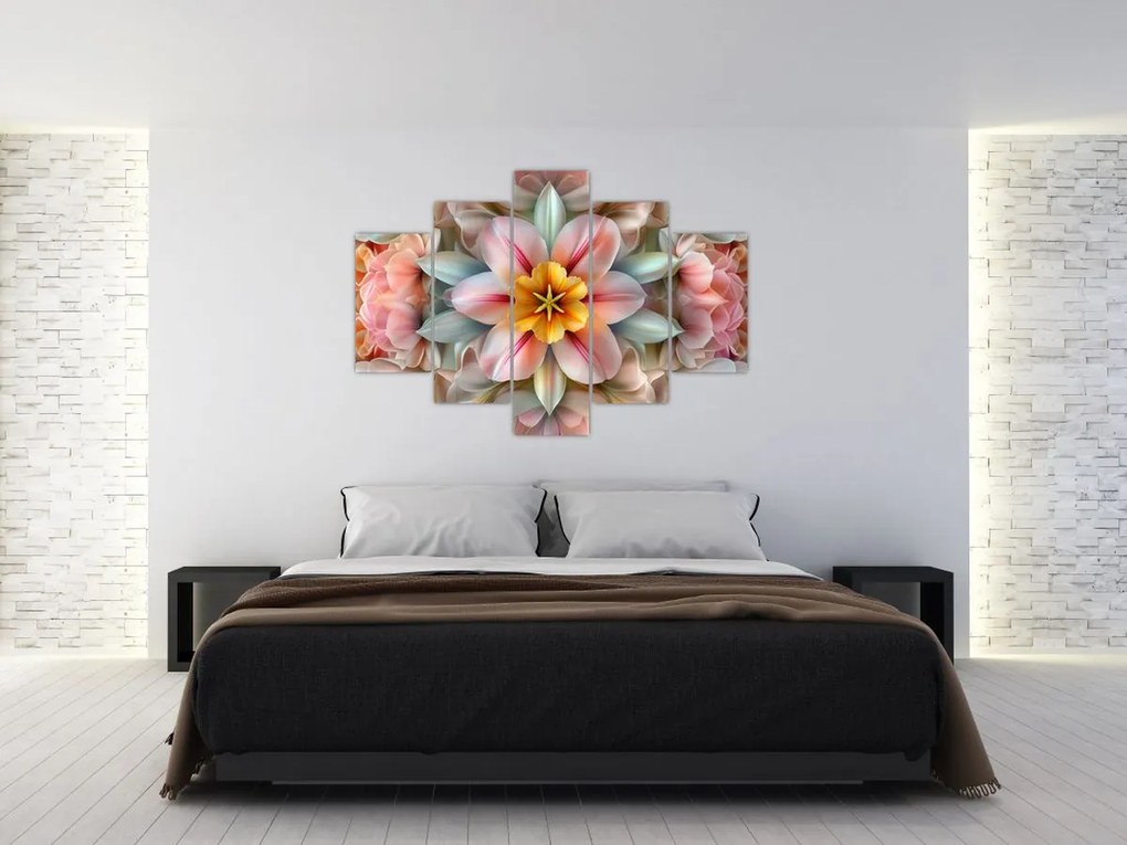 Kép - Kaleidoszkópos virág (150x105 cm)