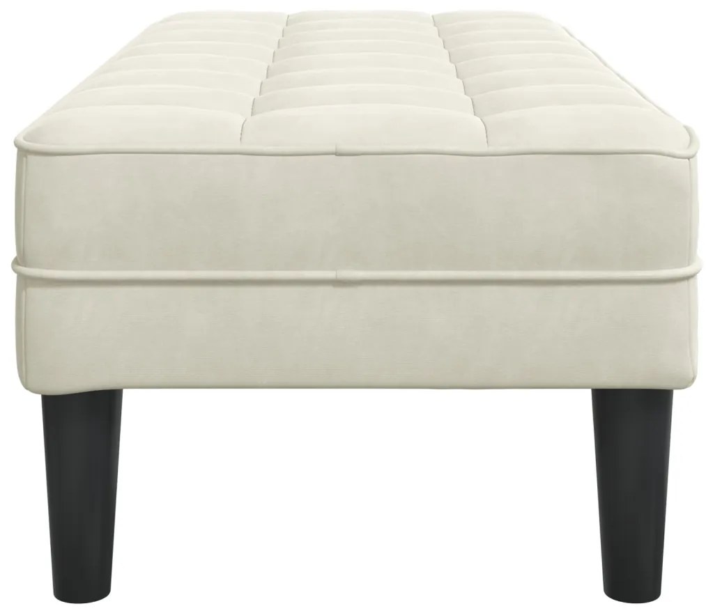 Krémszínű Pad 113 cm Bársony