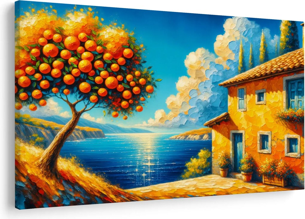 Kép - Ház narancsokkal II. (90x60 cm)