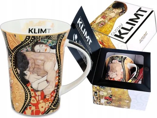 G. Klimt porcelán bögre ajándékba, Kollázs 350 ml |Carmani|