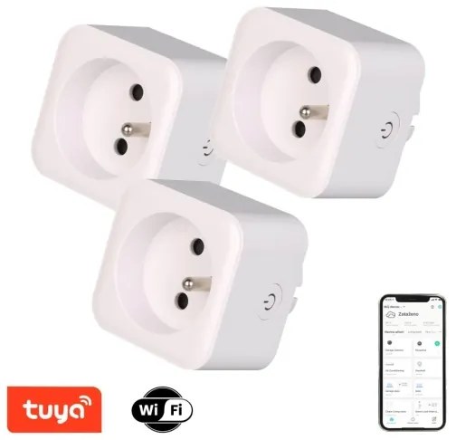 Immax NEO 07762C - KÉSZLET 3x Intelligens aljzat NEO LITE 3680W/230V/16A Wi-Fi Tuya