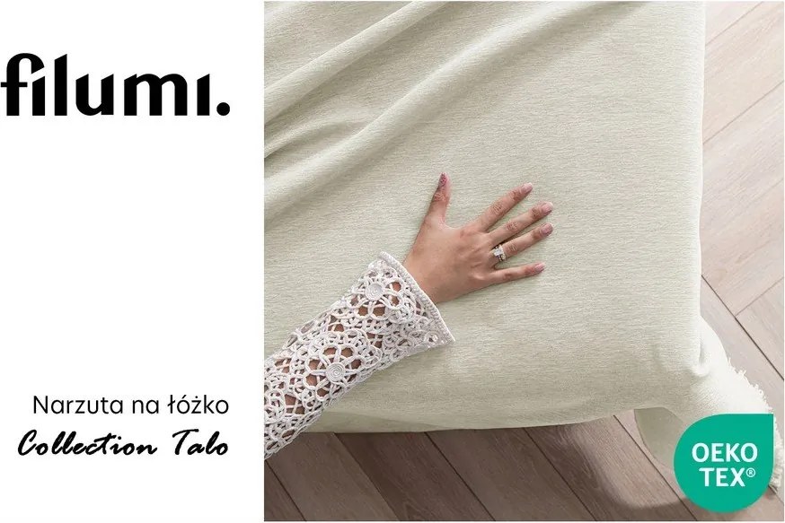 Krémszínű zsenília ágytakaró 220x240 cm Talo – Filumi