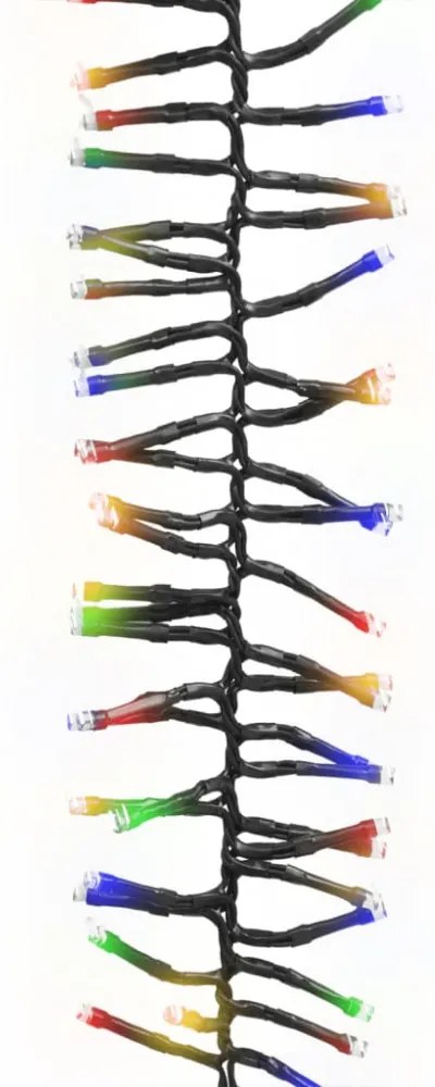 színes fényű fürtös PVC LED-szalag 3000 LED-del 23 m