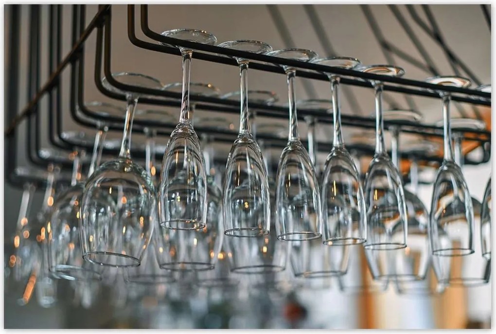 Poszterek 120x80 Lógó poharak a bárban