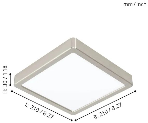Eglo 99253 - LED mennyezeti lámpa FUEVA 5 LED/16,5W/230V
