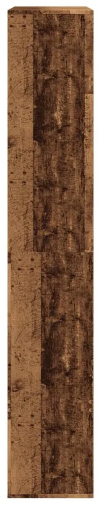 antik fa színű szerelt fa térelválasztó 100 x 33 x 187,5 cm