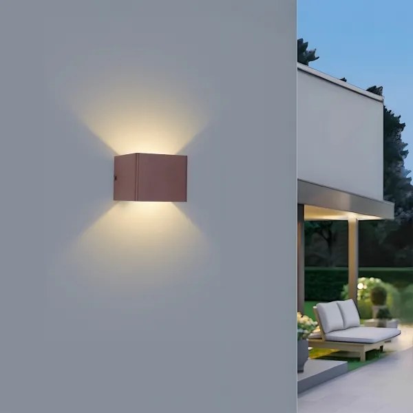 Brilagi - LED kültéri fali lámpatest DONNANI LED/5W/230V 10 cm barna IP44