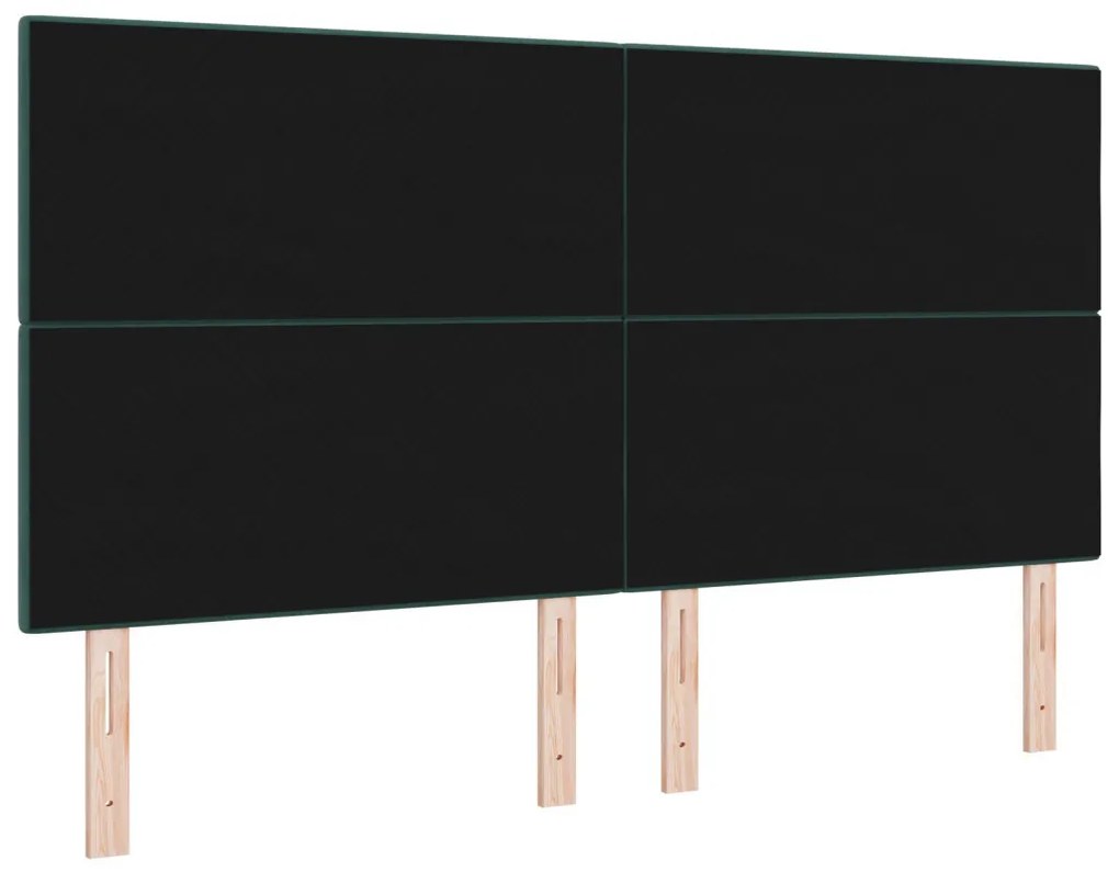 Fejtámla Gombos Zöld 180 cm Bársony