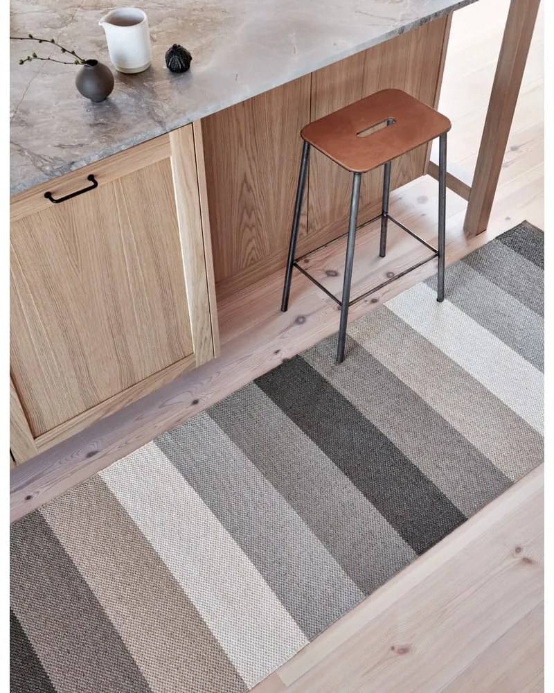 Szürke-bézs kültéri-beltéri futószőnyeg 70x300 cm Molly Clay – Pappelina