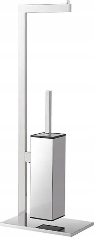 Stella állvány papírhoz és Wc keféhez téglalap alakú polírozó acél