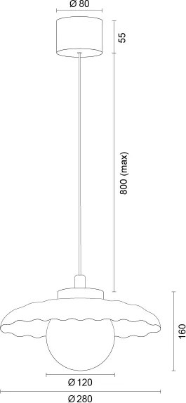 Argon 8947 - BOLL kábeles függőlámpa 1xG9/6W/230V fehér