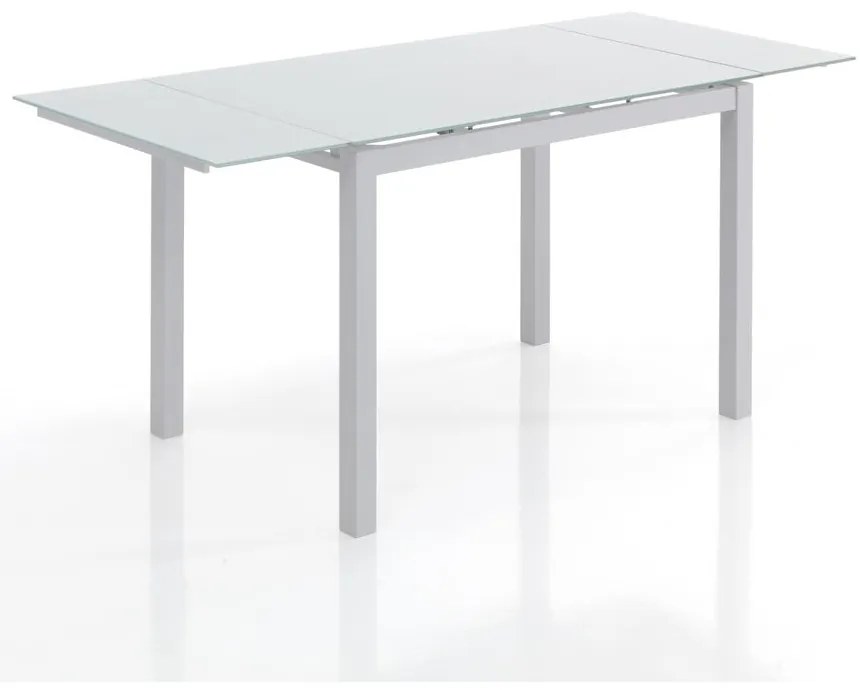 Bővíthető étkezőasztal üveg asztallappal 70x110 cm Fast – Tomasucci