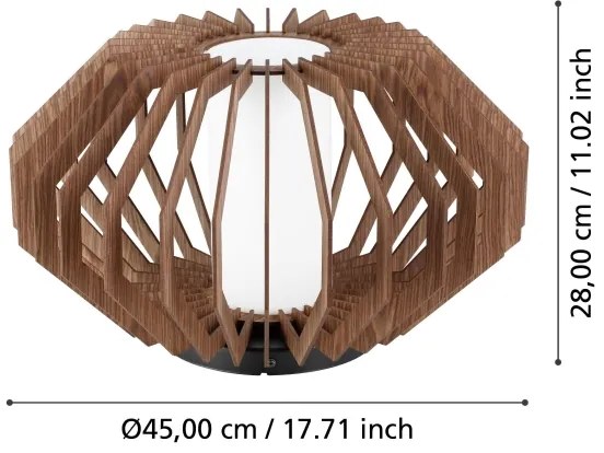Eglo 900385 - Mennyezeti lámpa RUSTICARIA 1xE27/40W/230V