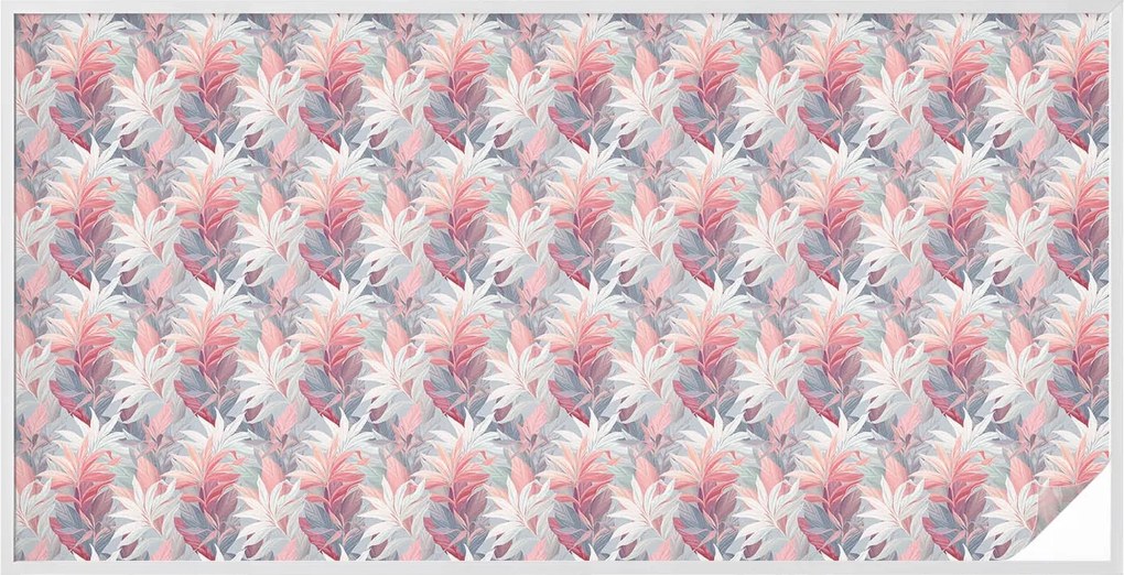 Öntapadós szélvédő furnér Adatvédelem Virágos levelek 200x100