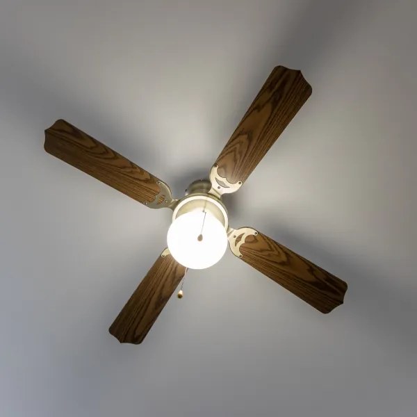 ZEVENTI - Mennyezeti ventilátor NAVAGIO 1xE27/60W/230V barna