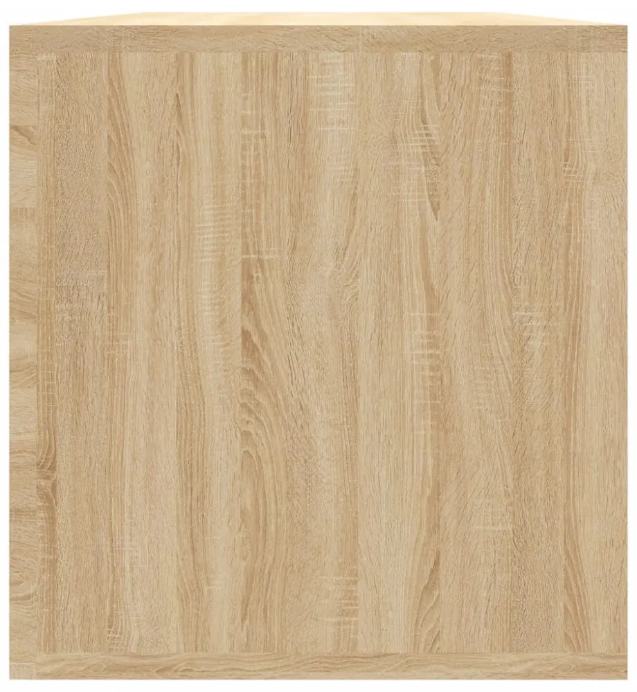 sonoma tölgy színű szerelt fa lemeztároló doboz 71 x 34 x 36 cm