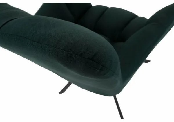 KOMODO forgó fotel zöld/fekete lábak