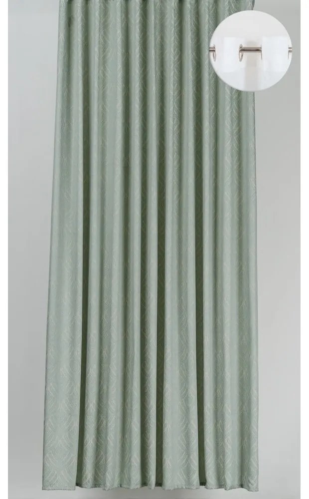 Mentazöld függöny 135x260 cm Sesimbra – Mendola Fabrics