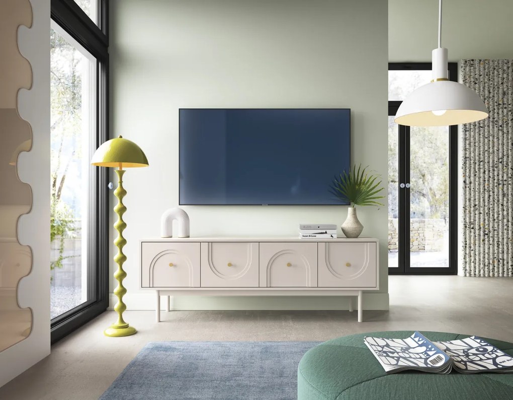 Tv Állvány Kasmír/Arany Színben. MAZOMA RTV 4D 154 cm.