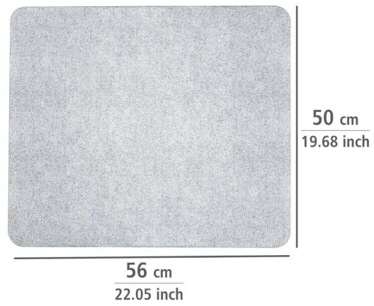 WENKO 2511910800 - Fedőlap 50x56 cm átlátszó/szürke