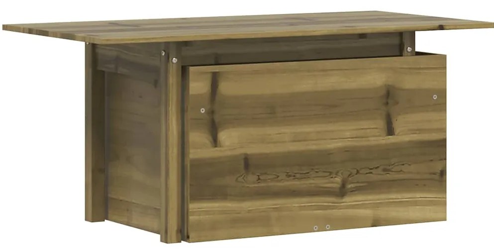 vidaXL impregnált fenyőfa kerti asztal 100 x 50 x 75 cm