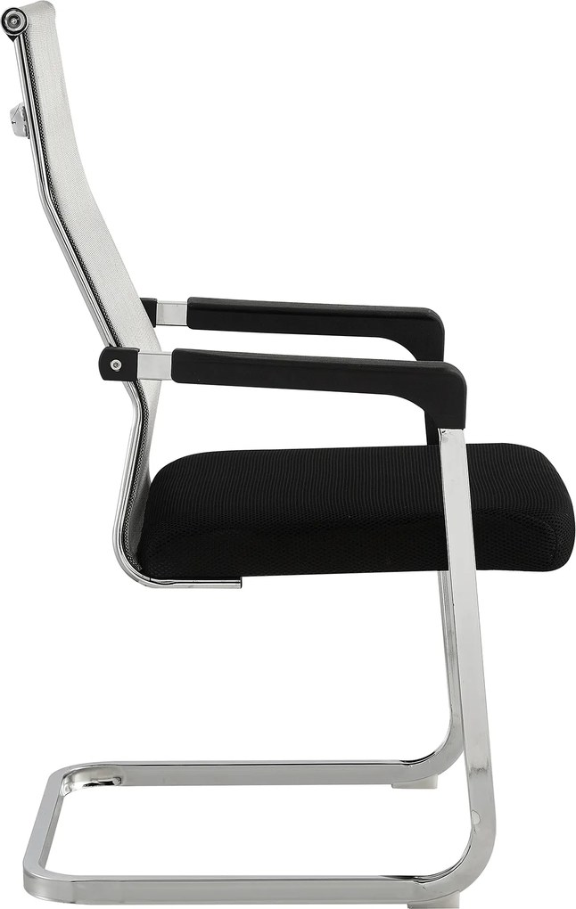 Konferencia szék, szürke/fekete, RIMALA NEW