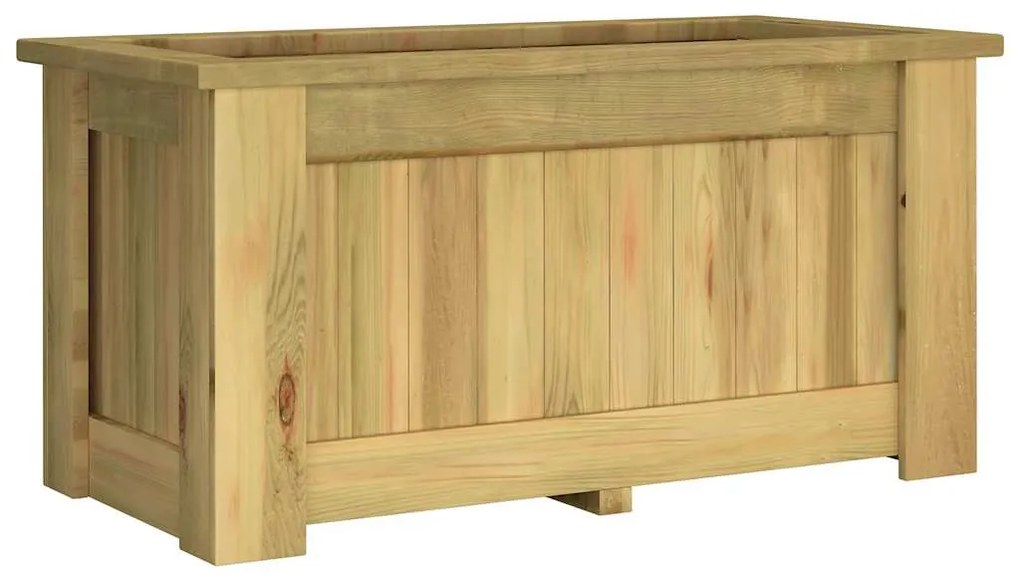 impregnált fenyőfa magaságyás 100 x 50 x 50 cm