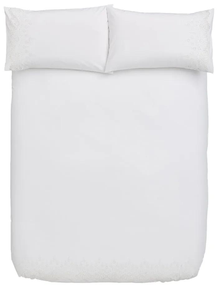 Embroidery Anglaise fehér pamut ágyneműhuzat, 135 x 200 cm - Bianca