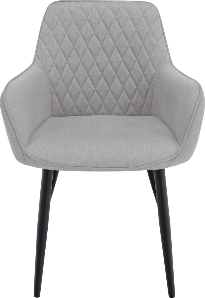 Design fotel, világosszürke/fekete, OSKOR