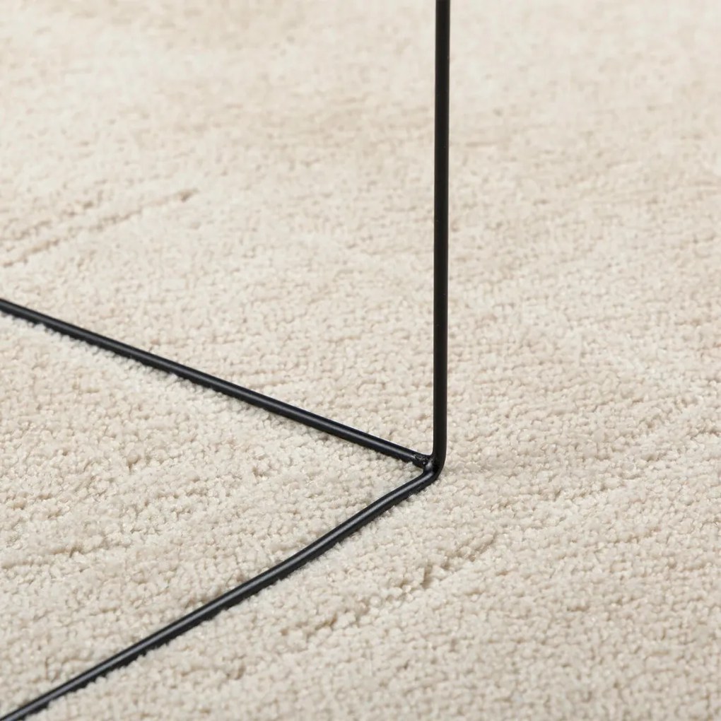 szőnyeg "HUARTE" rövid szálú puha és mosható bézs 120x170 cm