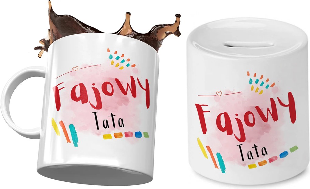 Apának Bögre Ajándék persely szett fényképes nyomtatással