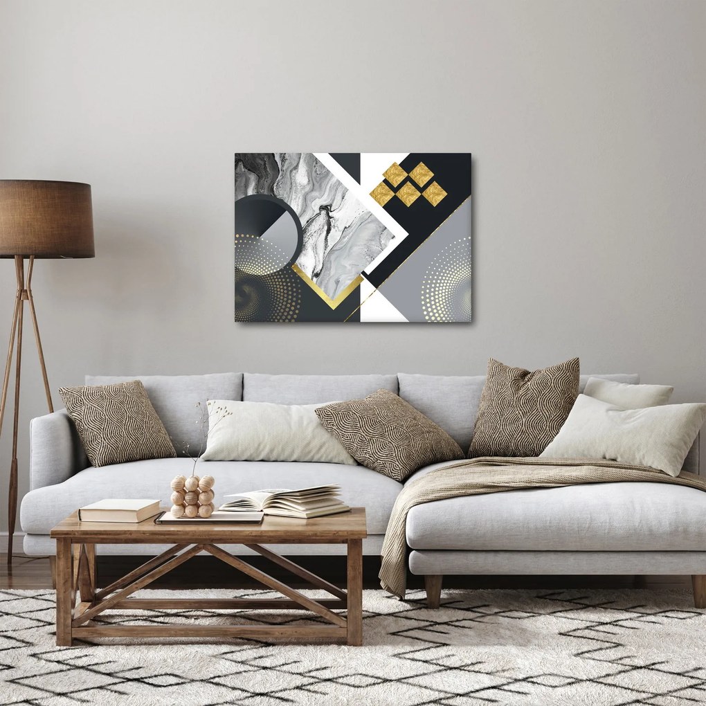 Kép - Texturális kollázs (70x50 cm)