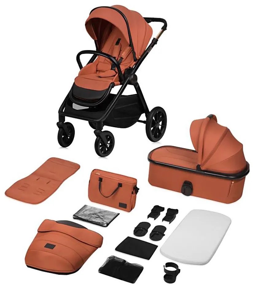 Lionelo - 2 az 1-ben kombinált babakocsi LAYLA Rozsdabarna