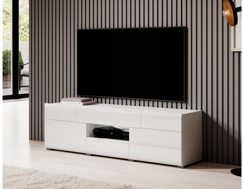 TV asztal Tamie Typ 41 (fehér+ fényes fehér). 1030379