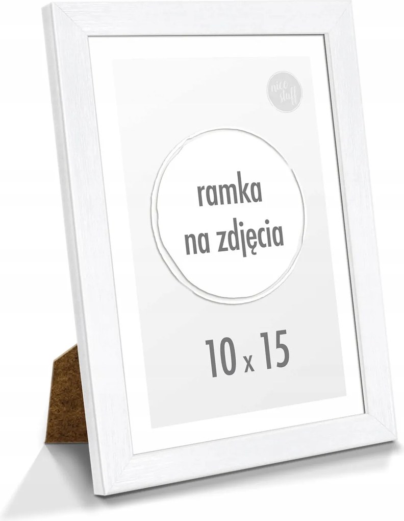 Képkeret 10x15 cm 15x10 tartóval Fehér