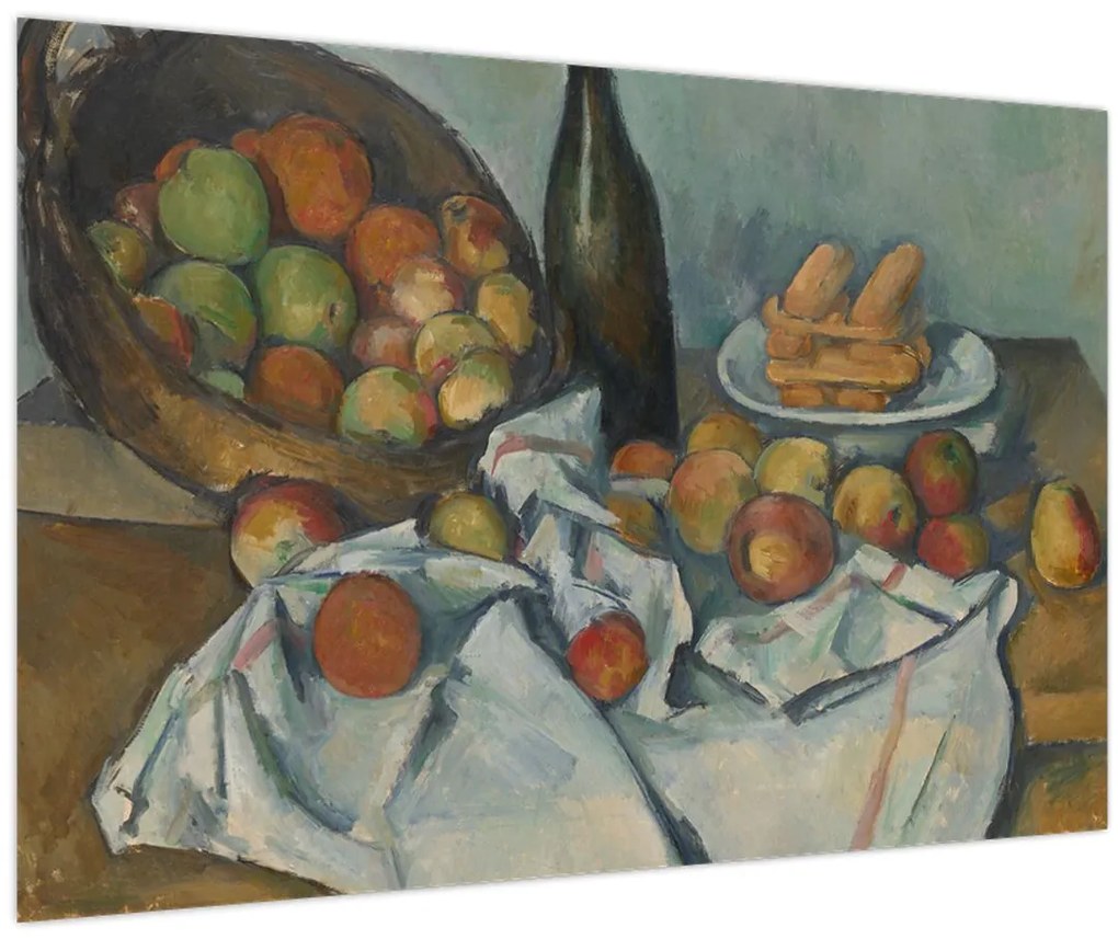 Kép - Paul Cezanne, The Basket of Apples, reprodukciók (90x60 cm)