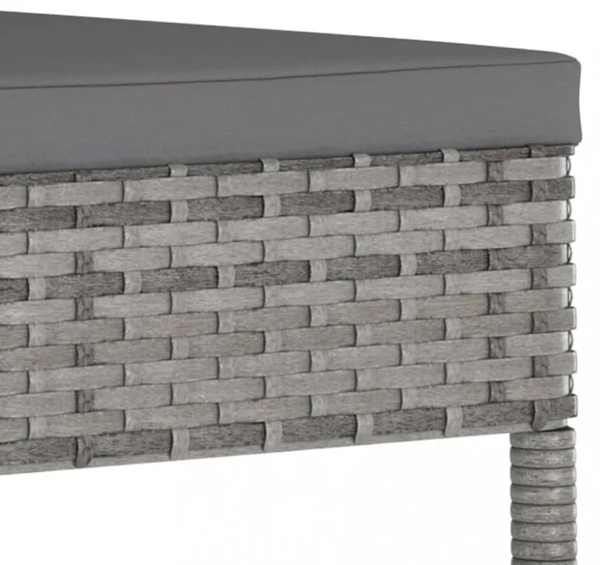 7 részes szürke polyrattan kerti étkezőgarnitúra