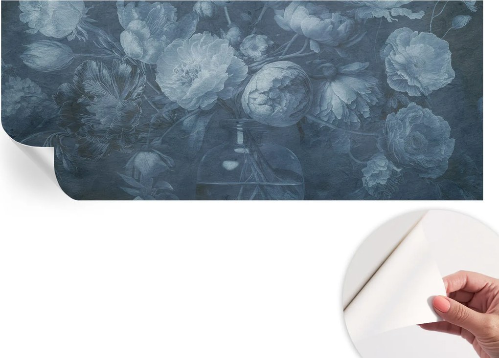 Öntapadós tapéta 3D fali furnér Virágos kompozíció 250x104 cm